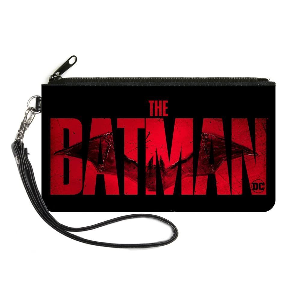 Dc Comics Wallet, Ziouch, The Batman Movie Bat Title Weathered Black Red, >:)